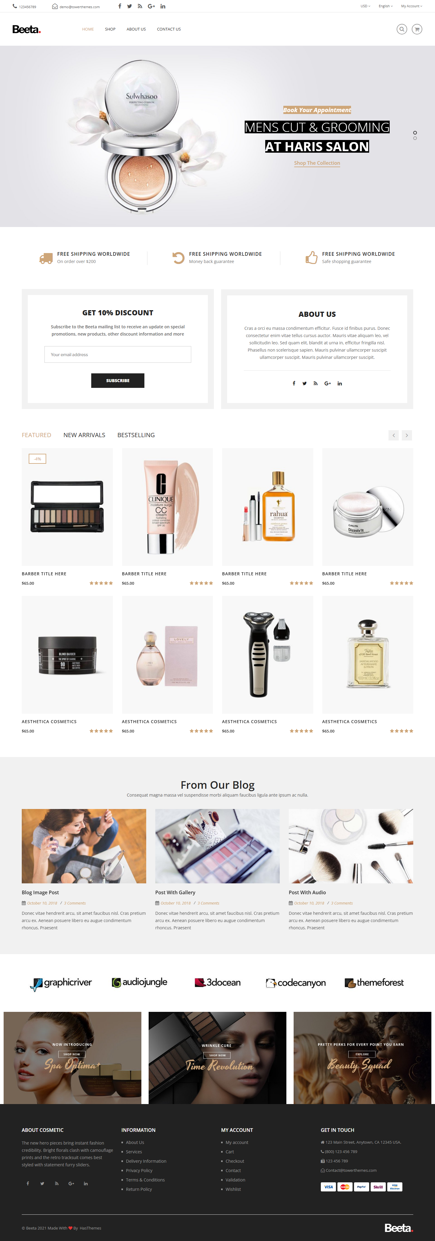 Beeta Cosmetics Store — Style 10 screenshot 1