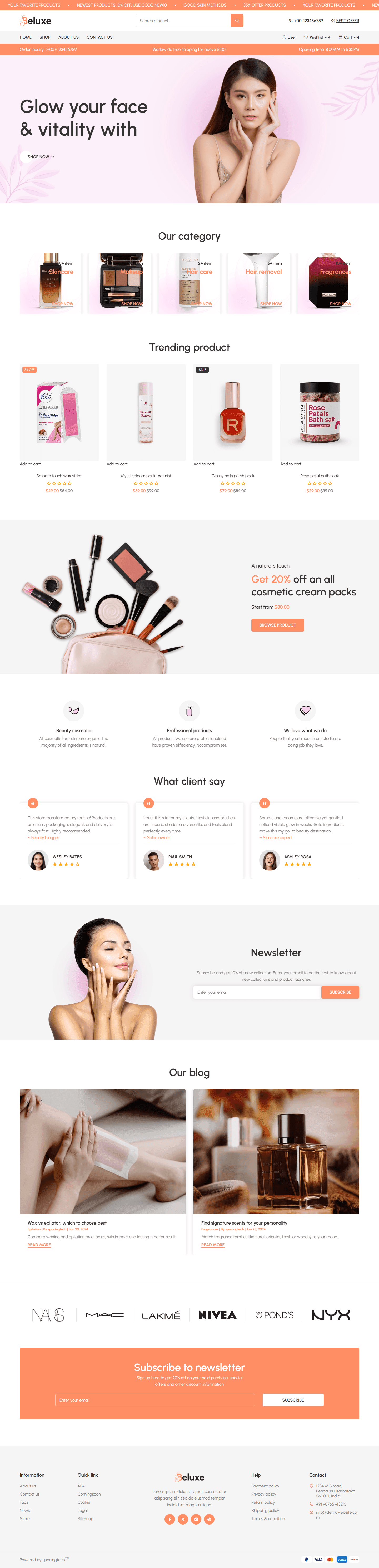 Beluxe Cosmetics Store — Premium screenshot 1