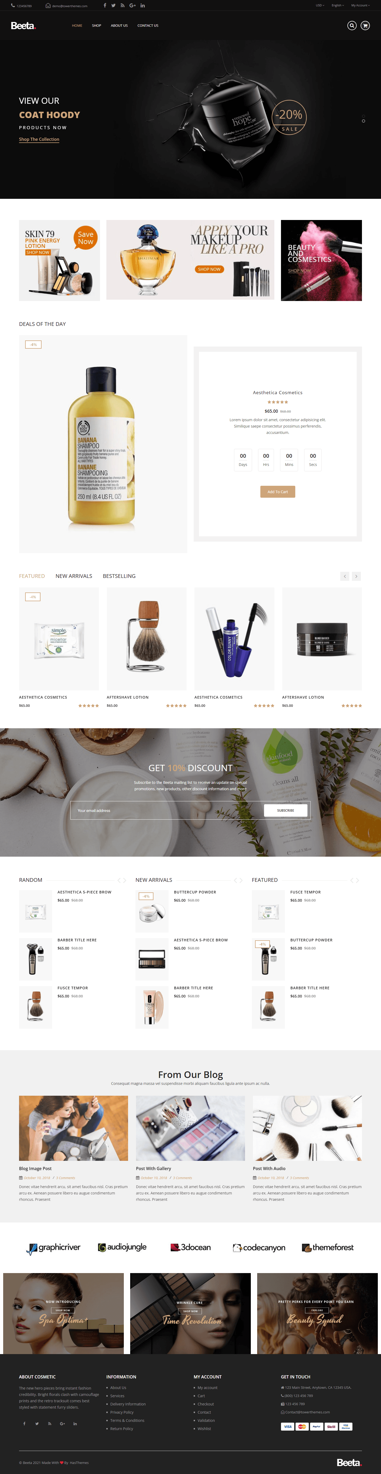 Beeta Cosmetics Store — Style 8 screenshot 1
