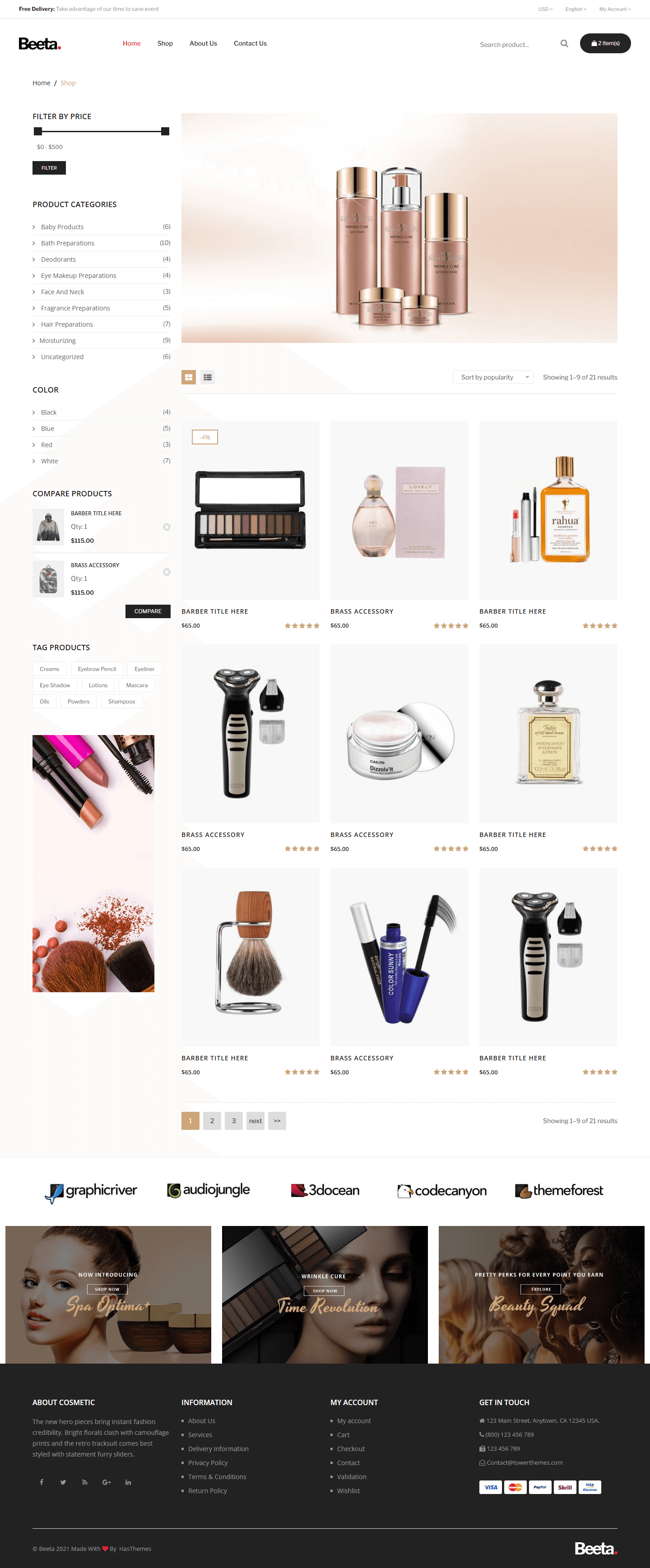 Beeta Cosmetics Store — Style 8 thumbnail 2