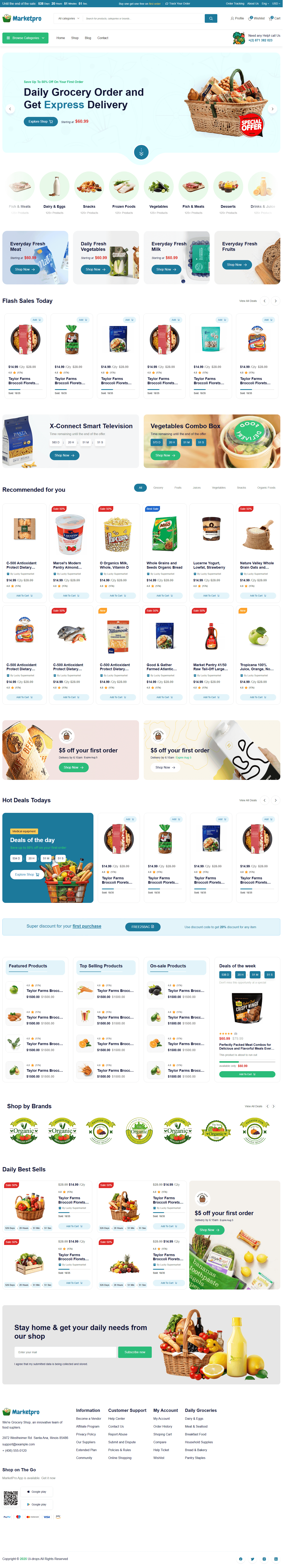 Grocery & Food Store — Grocerrey Online Store