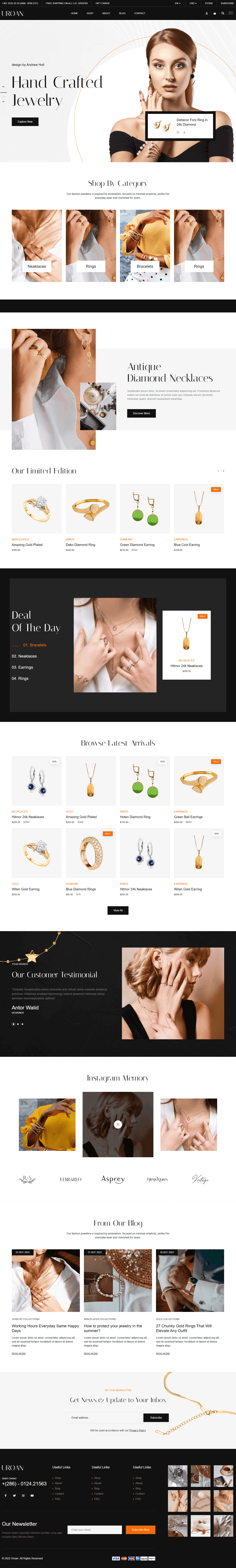 Jewelry & Luxury Store — Uroan Jewelry Store